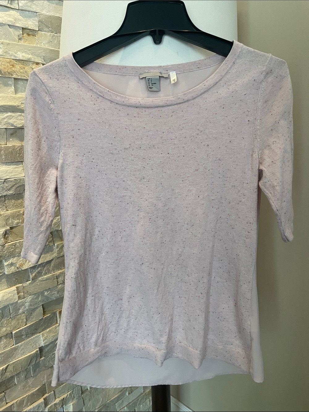5/$25 Pink Speckled Knit Top